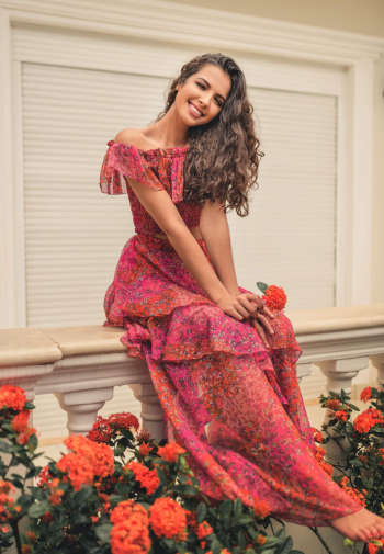 Pink roses dress zdjęcie 3